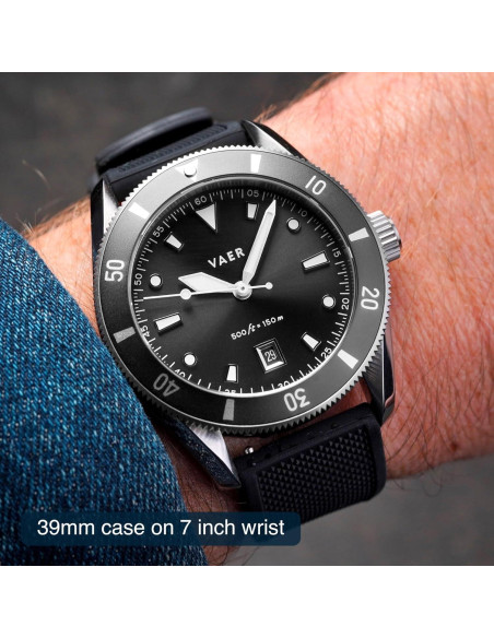 Reloj de buceo Vaer DS2 Quartz 39mm 15ATM con correas