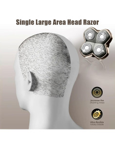 Cabezas de Repuesto para Afeitadora TGSBHIO 4 en 1 para Hombres 2