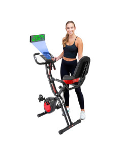 Bicicleta de Ejercicio Plegable YYFITT con Pantalla Luminosa