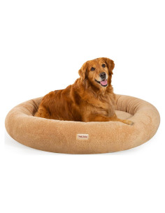 Cama para Perros Grandes Tail&Tale Donut Autocalentable Beige