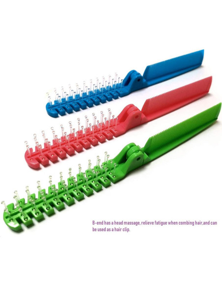 Juego de 3 Cepillos de Viaje Plegables FonteeUS - Verde/Rosa/Azul Juego de 3 Cepillos de Viaje Plegables FonteeUS - Verde/Rosa/Azul