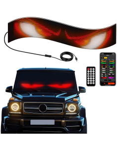 Cartel LED programable CarPanidic 58.4x12.7cm negro 2