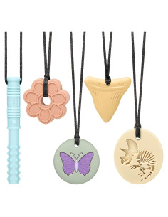 Collares Masticables Sensoriales MR.TIMELAG - Paquete de 5