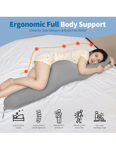 Almohada de Cuerpo Completo Pozico WarmHug - Ergonomía y Confort