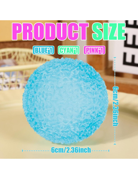 3 Piezas Pelotas Antiestrés Texturizadas XPQKDC 5.84cm
