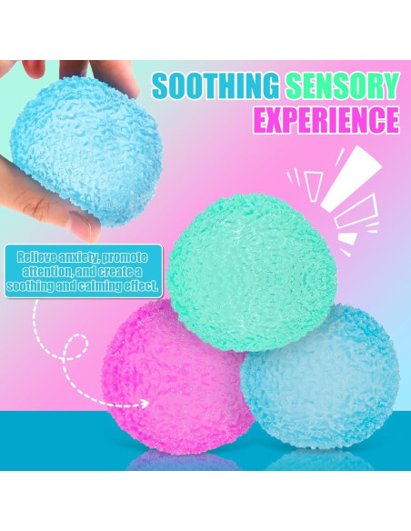3 Piezas Pelotas Antiestrés Texturizadas XPQKDC 5.84cm
