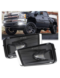 Luces Antiniebla LED Z-OFFROAD para Silverado y GMC - Negras