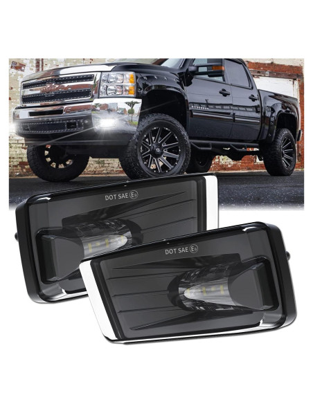 Luces Antiniebla LED Z-OFFROAD para Silverado y GMC - Negras