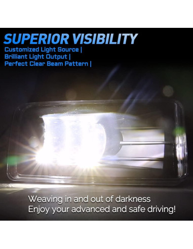 Luces Antiniebla LED Z-OFFROAD para Silverado y GMC - Negras