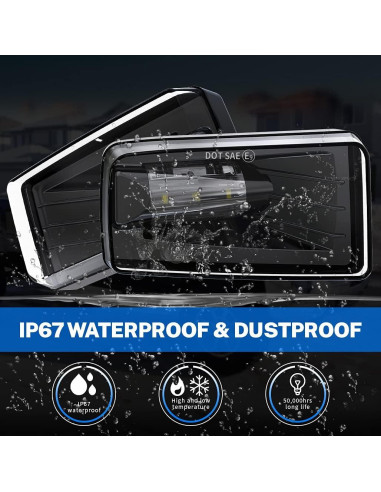 Luces Antiniebla LED Z-OFFROAD para Silverado y GMC - Negras