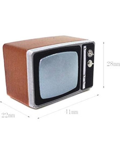 Mini Televisión Retro de Resina 1:12 EatingBiting - Decoración 2
