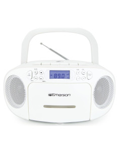 Reproductor de CD y Casete Portátil Emerson EPB-3003 Blanco