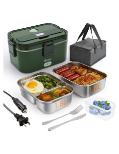 Caja de Almuerzo Eléctrica Kabbas 1.8L Doble Contenedor 100W