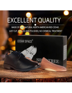 Estiradores de Zapatos de Madera de Cedro CEDAR SPACE - Tamaños 7.5-14 2