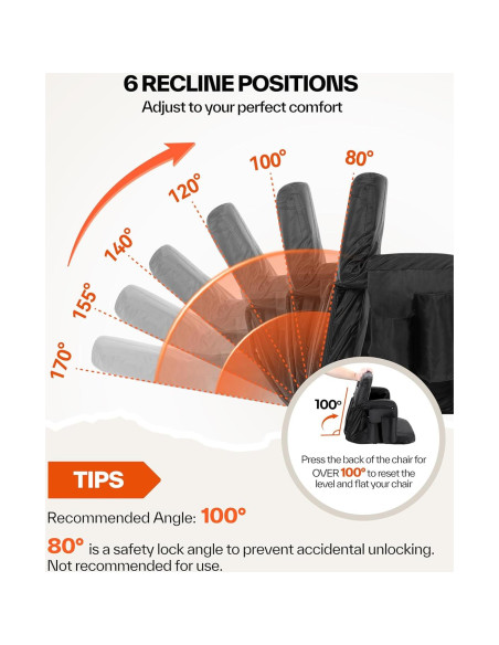 Asiento de Estadio Calentado Sportneer 52.1 cm 6 Posiciones