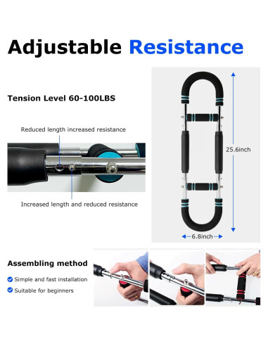 Entrenador de Brazos Twister DiazEase 60-100lb Ajustable