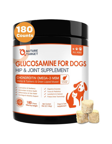 NATURE TARGET Glucosamina para Perros 180 Masticables Salud Articular