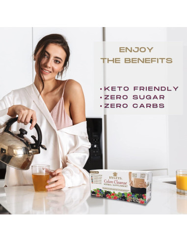 Té Herbal de Limpieza de Colon Hyleys - 42 Bolsitas Sin Cafeína