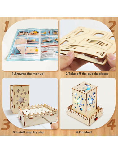 Kit de Construcción de Juguetes STEM Wzzkppa para Niños 8-12 Años