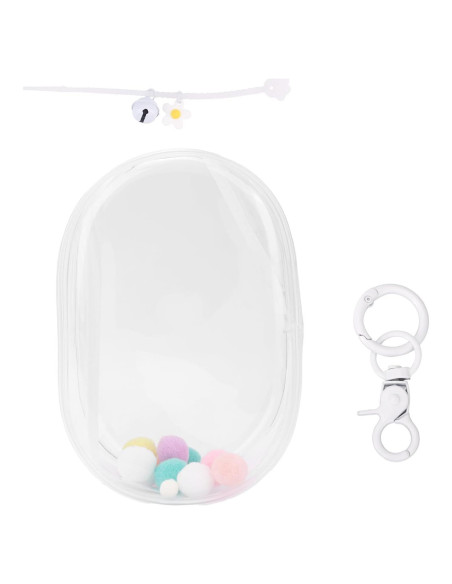 Bolsa de exhibición para muñecas Goktvai PVC transparente 17.5x12cm