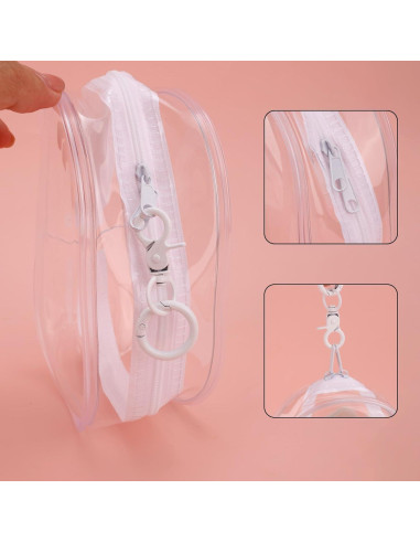 Bolsa de exhibición para muñecas Goktvai PVC transparente 17.5x12cm
