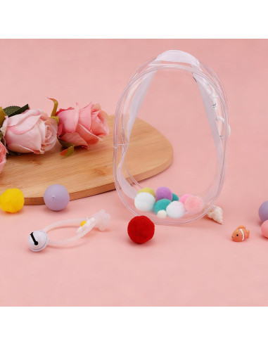 Bolsa de exhibición para muñecas Goktvai PVC transparente 17.5x12cm