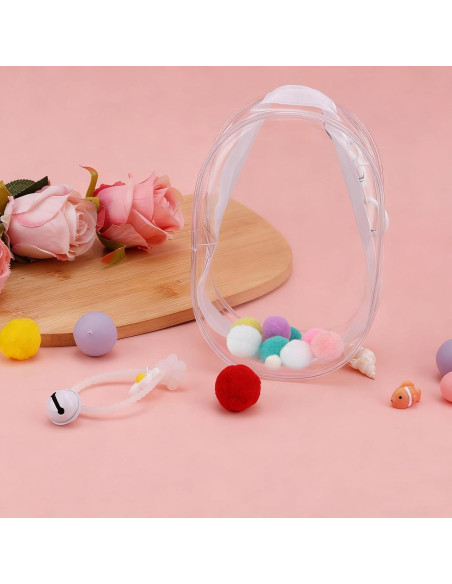 Bolsa de exhibición para muñecas Goktvai PVC transparente 17.5x12cm