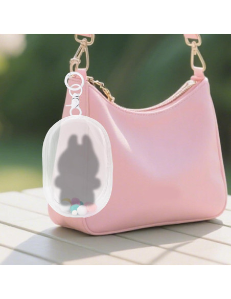 Bolsa de exhibición para muñecas Goktvai PVC transparente 17.5x12cm