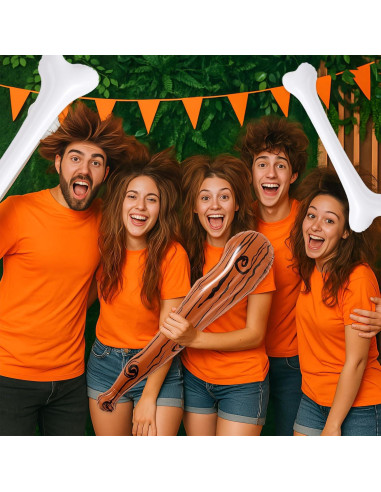 Soulchen Set de 3 Props Inflables Hombre de las Cavernas