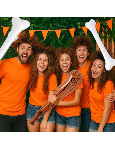 Soulchen Set de 3 Props Inflables Hombre de las Cavernas