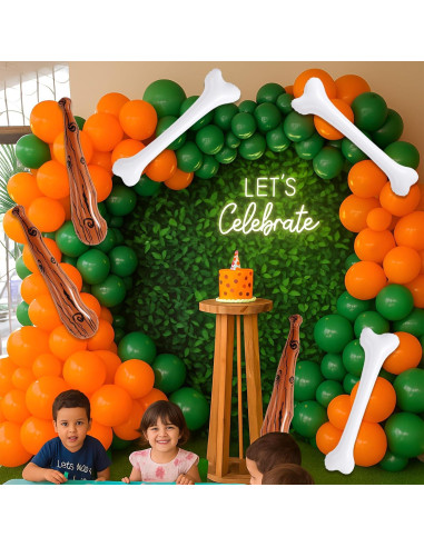 Soulchen Set de 3 Props Inflables Hombre de las Cavernas