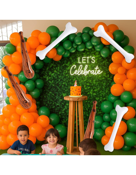 Soulchen Set de 3 Props Inflables Hombre de las Cavernas