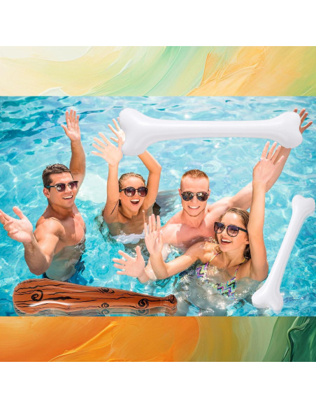 Soulchen Set de 3 Props Inflables Hombre de las Cavernas