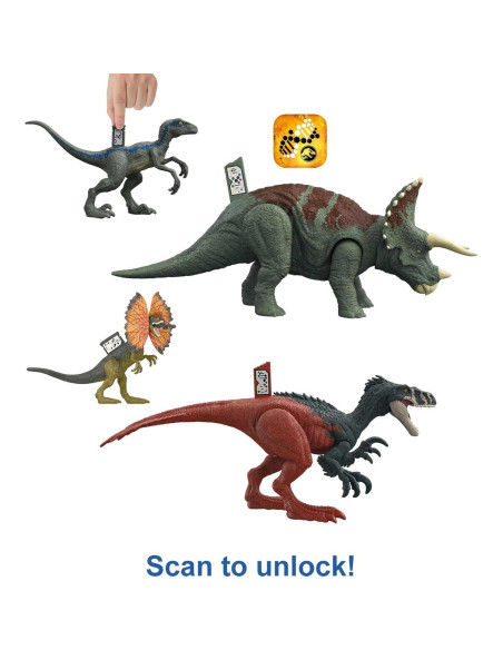 Juego de Dinosaurios Mattel Jurassic World Dominion 4 Figuras