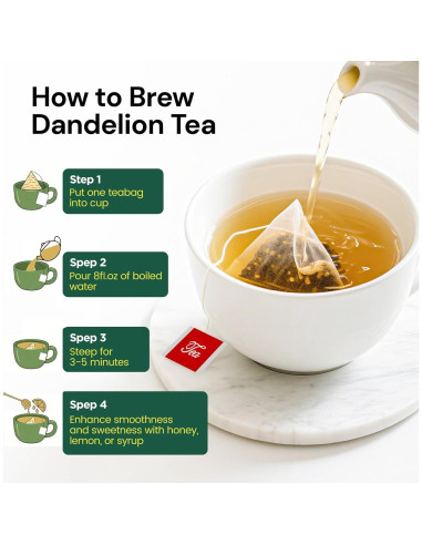 Té Herbal Solisleaf de Diente de León - 50 Bolsitas 2g