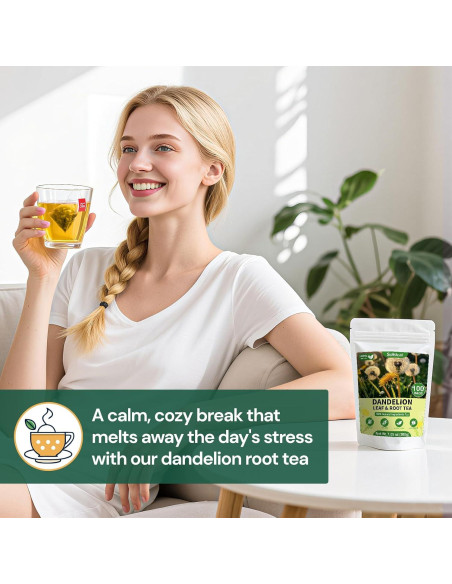 Té Herbal Solisleaf de Diente de León - 50 Bolsitas 2g