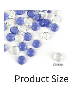 Canicas de vidrio plano 100PCS Redvigh para decoración 2