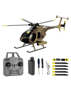Helicóptero RC Hylukon C189 1:28 Militar con Giroscopio