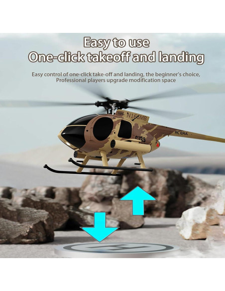 Helicóptero RC Hylukon C189 1:28 Militar con Giroscopio