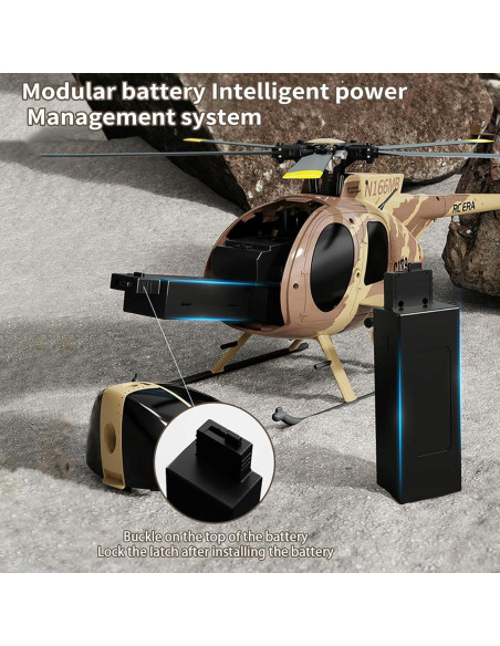 Helicóptero RC Hylukon C189 1:28 Militar con Giroscopio