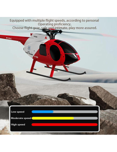 Helicóptero RC Hylukon C189 1:28 Militar con Giroscopio