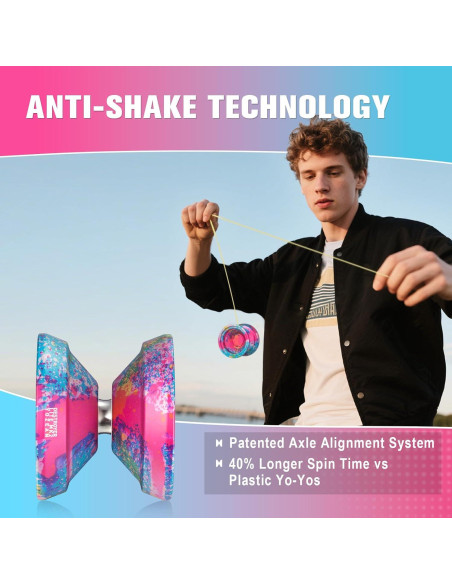 Yoyo No Responsivo MK2 Yozean de Aluminio 7075 - Multicolor