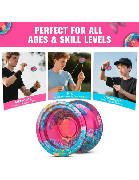 Yoyo No Responsivo MK2 Yozean de Aluminio 7075 - Multicolor