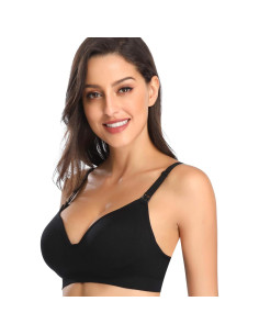 Sujetador de Lactancia Sin Costuras GXXGE Acolchado 3 Piezas 2