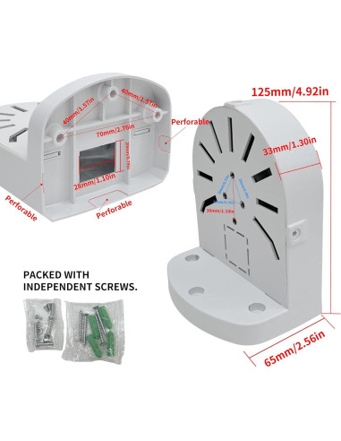 Soporte de Cámara de Seguridad NVRTTRR en ABS 12.5x7.5cm