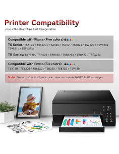 Cartucho de tinta compatible Canon PGI-280XXL CLI-281XXL 5 colores 2