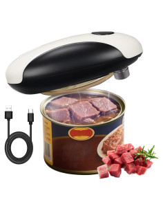 Abrelatas Eléctrico Automático AREYCVK Negro y Blanco