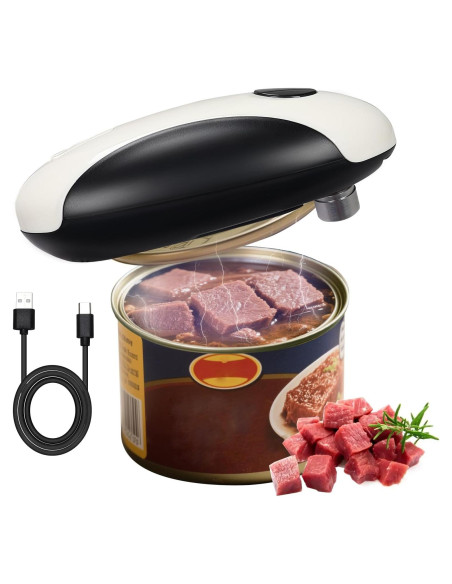 Abrelatas Eléctrico Automático AREYCVK Negro y Blanco