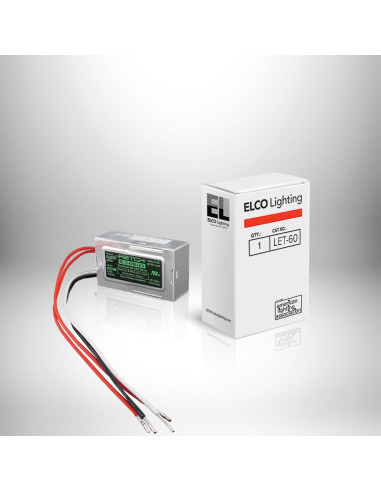 Transformador Electrónico 12V 60W Elco Lighting LET-60
