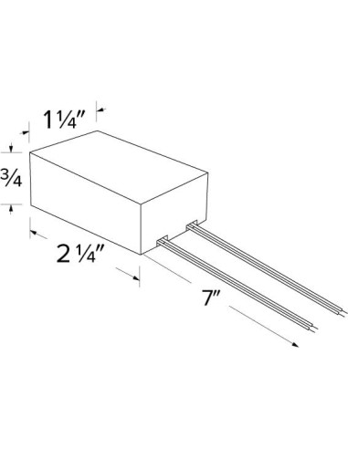 Transformador Electrónico 12V 60W Elco Lighting LET-60